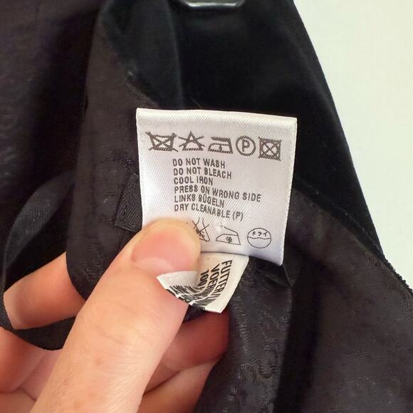 Escada Black Velvet Pencil Skirt - Picture 6 of 6